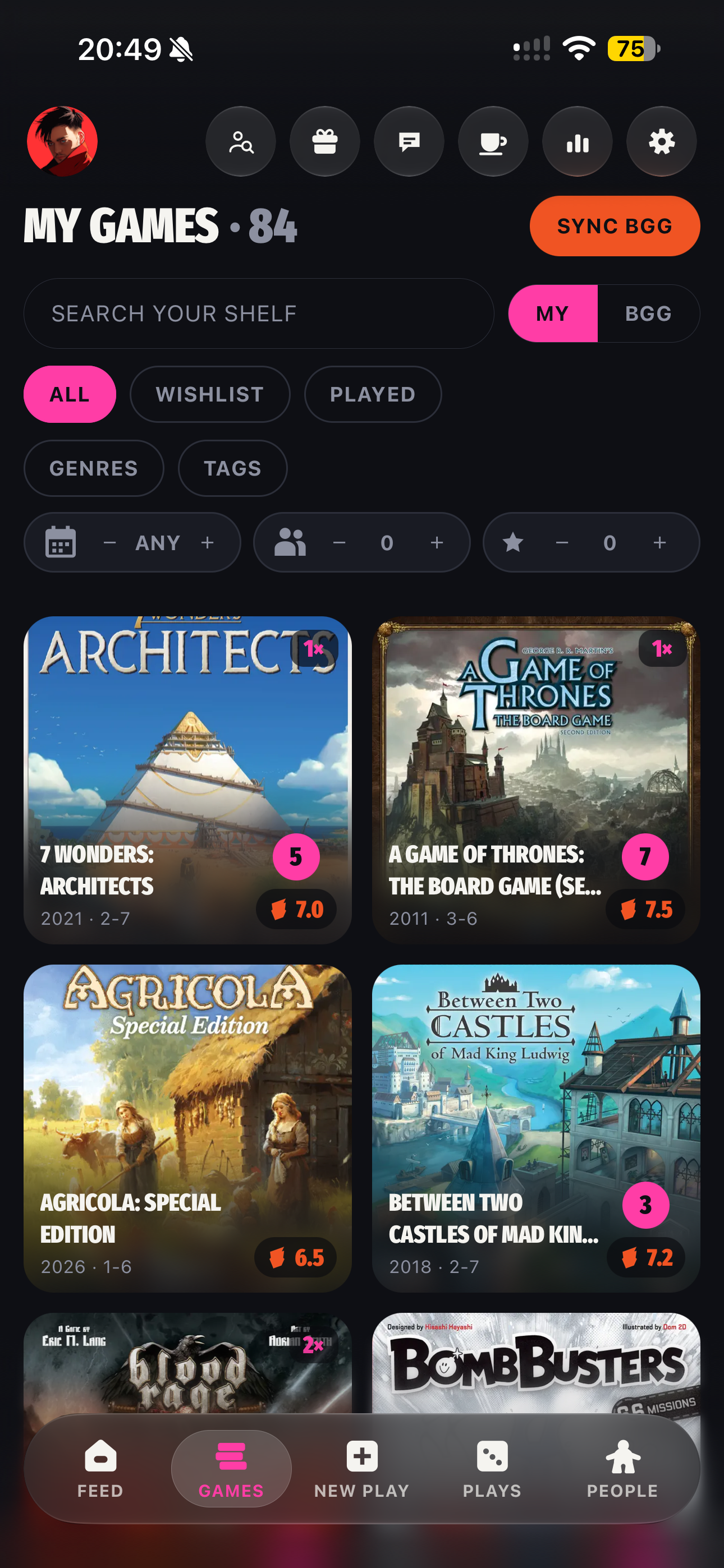 My games shelf