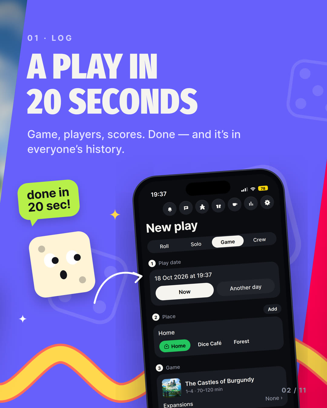 A play in 20 seconds: game, players, scores, and it is in everyone's history